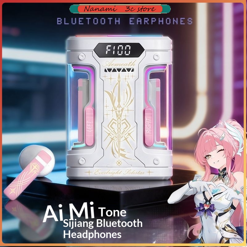 Esports Wireless Gaming Headset - Anime Elysia TWS Bluetooth Earphones Semi-In-Ear