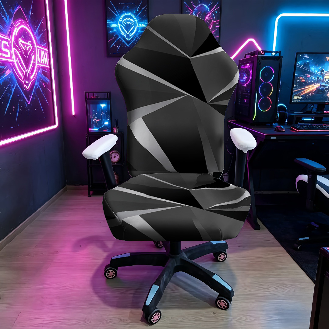 Black Grey Geometric Gaming Ch - Esports Gaming Chair review and price