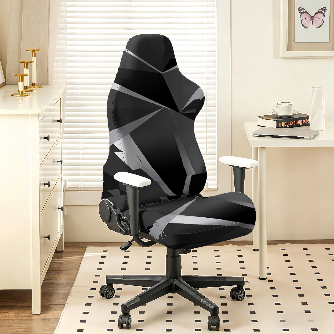 Black Grey Geometric Gaming Ch - Esports Gaming Chair review and price