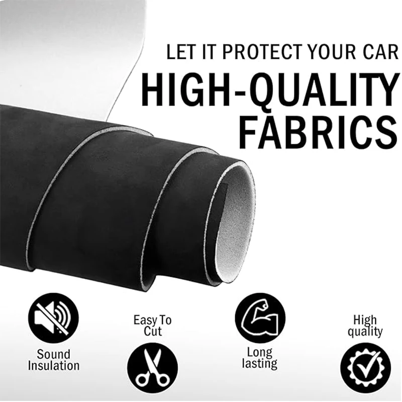 200/300x150cm Black Car Suede  - Sound Dampening Foam review and price