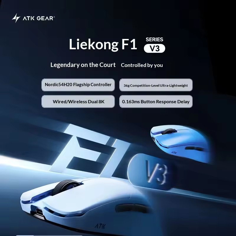 ATK F1 V2/V3 Tri Mode Wireless - Esports Gaming Mice review and price
