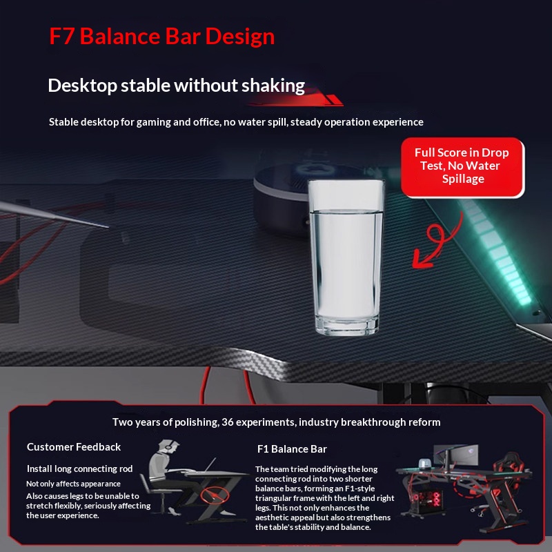 Double Student Computer Desk F - Esports Gaming Table review and price