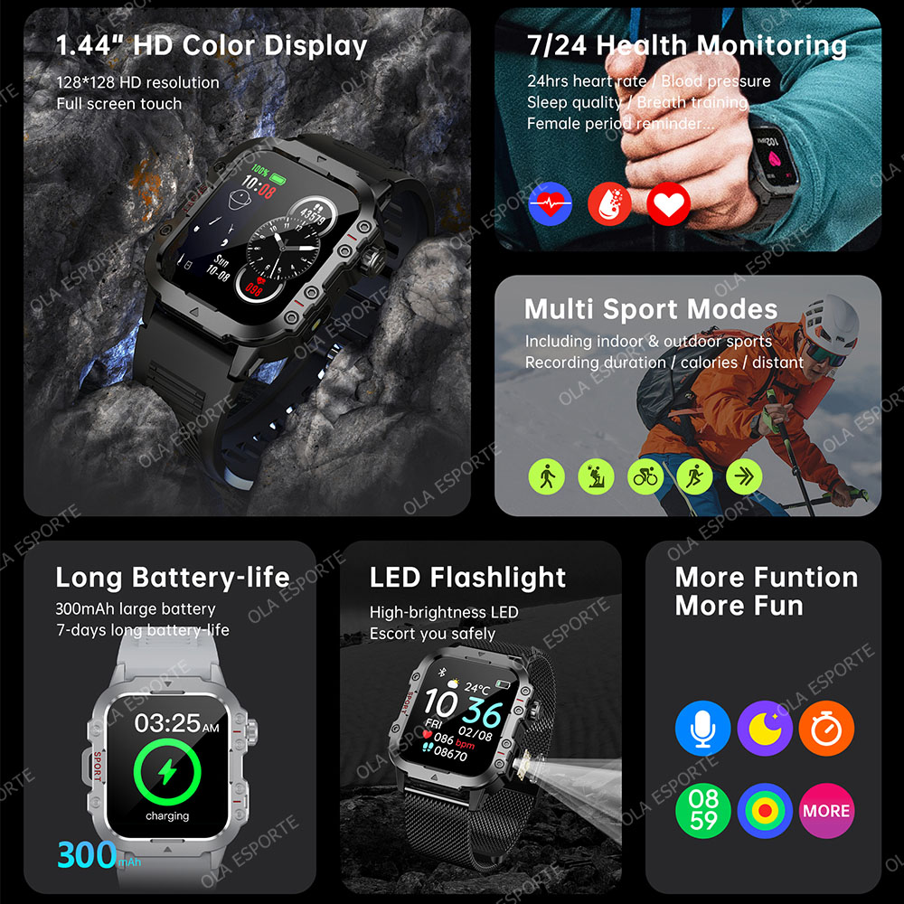 New Military Smart Watch Men I - Phase Esports & Gaming Festival review and price