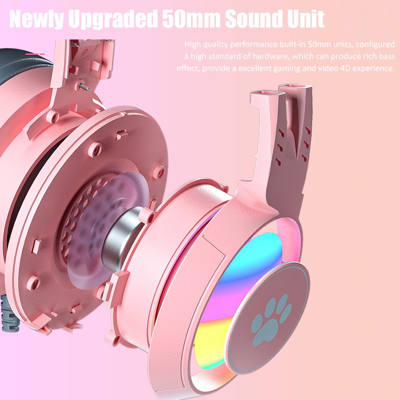 Cute Cat Ear Gaming Headphones - Esports Gaming Monitor review and price