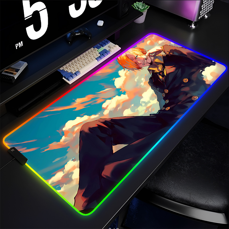 RGB Anime Mouse pad one piece  - Esports Gaming Mouse Pad review and price
