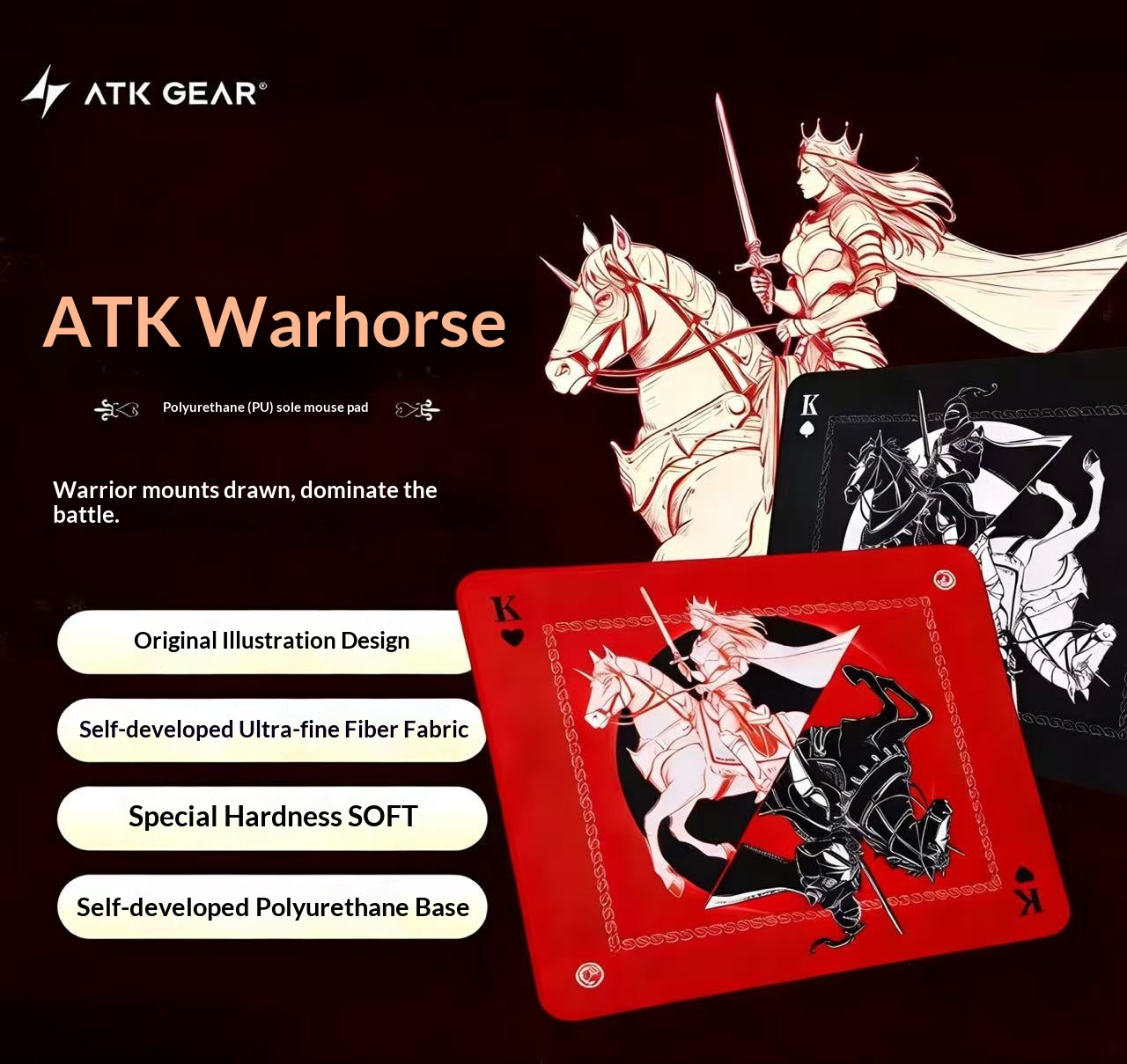 Genuine ATK Warhorse Battle Ri - Esports Gaming Mouse Pad review and price