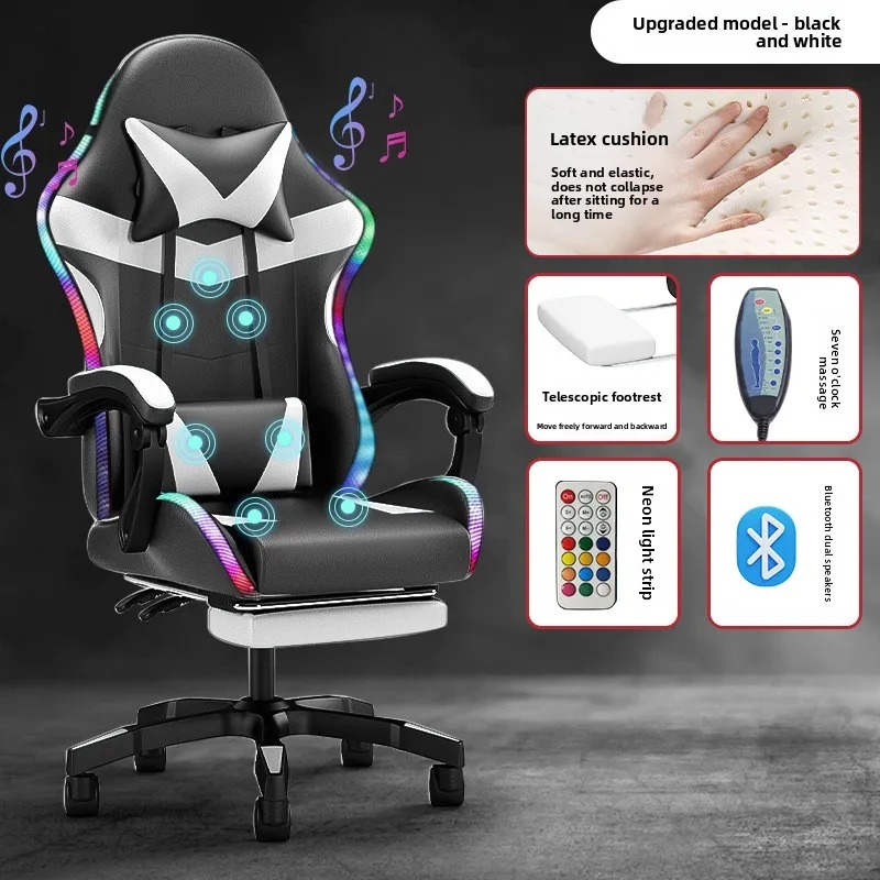 Lights Bluetooth Speaker LED D - Esports Gaming Chair review and price